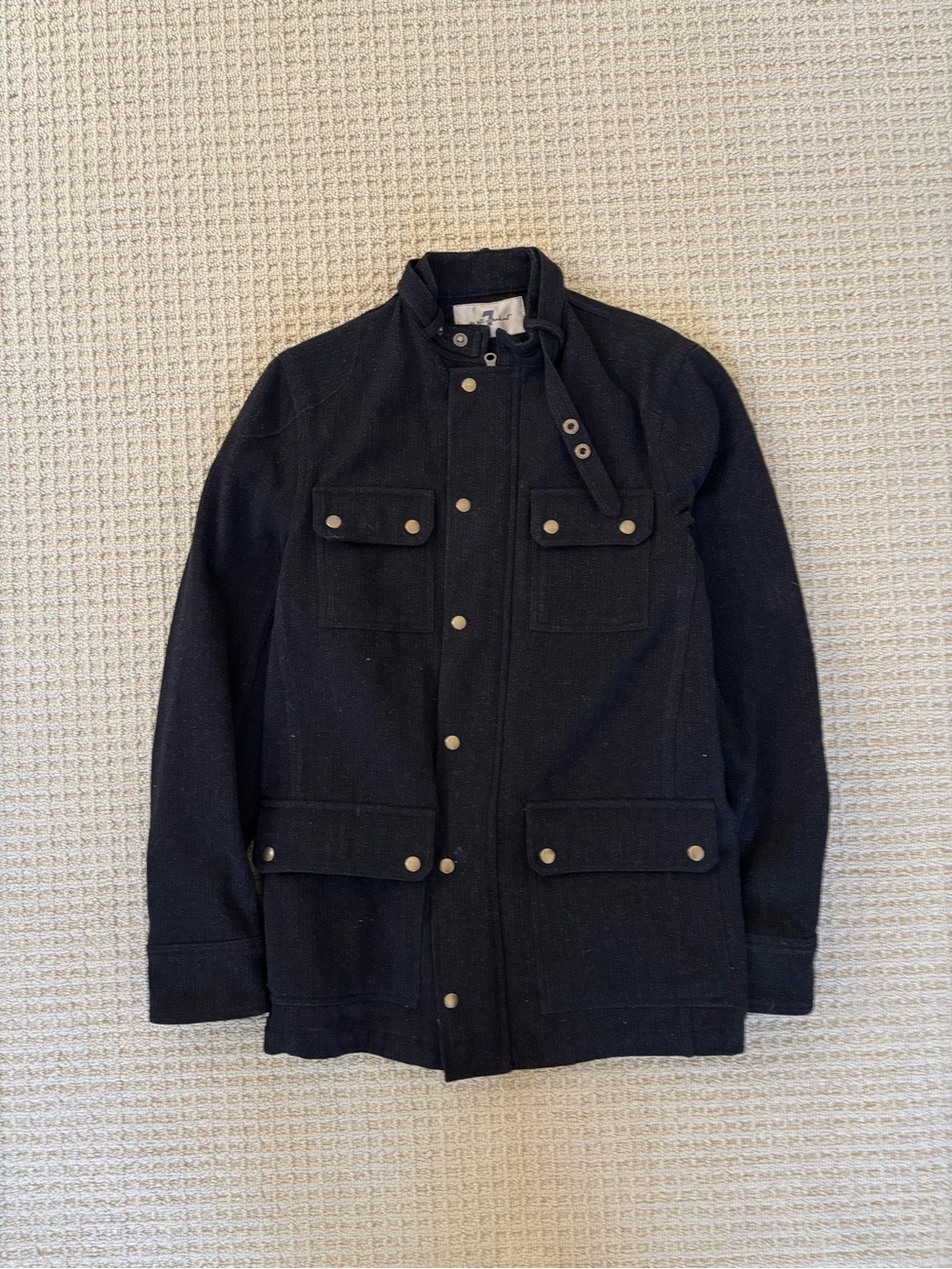 7 For All Mankind Black Field Jacket